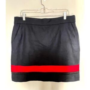 Nautica wool stripe skirt size 14